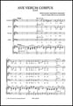 Ave Verum SATB choral sheet music cover